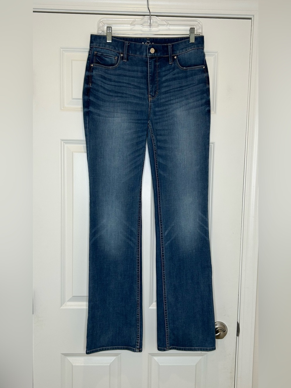 White House Black Market The Boot High Rise Dark Blue Jeans Size 6